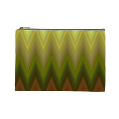 Zig Zag Chevron Classic Pattern Cosmetic Bag (large) by Celenk