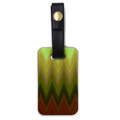 Zig Zag Chevron Classic Pattern Luggage Tags (one Side) 