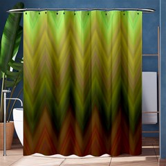 Zig Zag Chevron Classic Pattern Shower Curtain 60  X 72  (medium) 