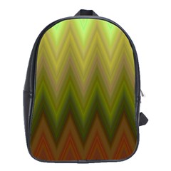 Zig Zag Chevron Classic Pattern School Bag (xl)