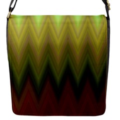 Zig Zag Chevron Classic Pattern Flap Closure Messenger Bag (s)