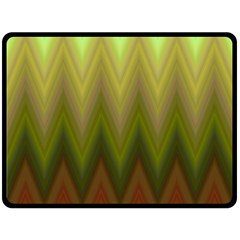 Zig Zag Chevron Classic Pattern Double Sided Fleece Blanket (large) 