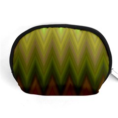 Zig Zag Chevron Classic Pattern Accessory Pouch (medium) by Celenk