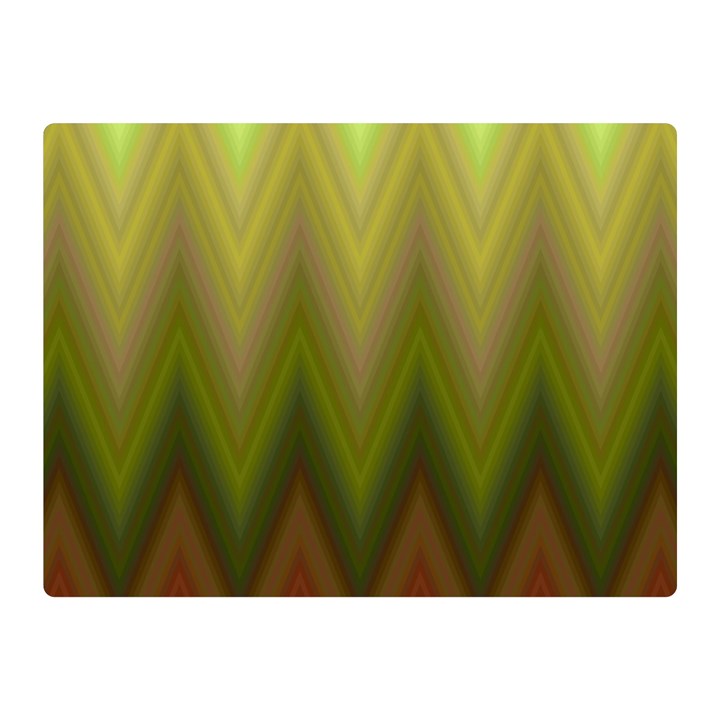 Zig Zag Chevron Classic Pattern Double Sided Flano Blanket (Mini) 