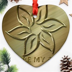 You are my star Heart Ornament (Two Sides)