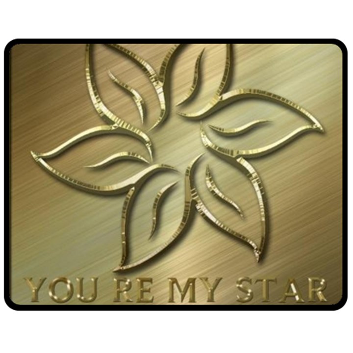 You are my star Double Sided Fleece Blanket (Medium) 