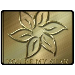 You Are My Star Double Sided Fleece Blanket (large)  by NSGLOBALDESIGNS2