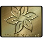 You are my star Double Sided Fleece Blanket (Large)  80 x60  Blanket Front