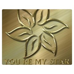 You Are My Star Double Sided Flano Blanket (medium)  by NSGLOBALDESIGNS2