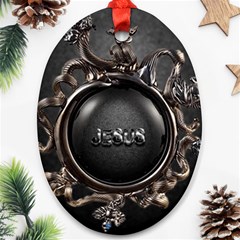 Jesus Ornament (oval) by NSGLOBALDESIGNS2