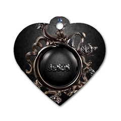 Jesus Dog Tag Heart (one Side) by NSGLOBALDESIGNS2