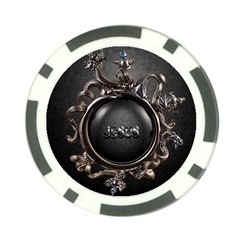 Jesus Poker Chip Card Guard by NSGLOBALDESIGNS2