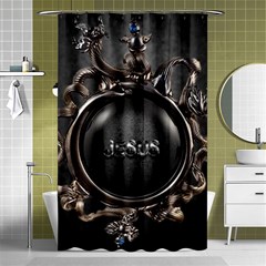 Jesus Shower Curtain 48  X 72  (small)  by NSGLOBALDESIGNS2