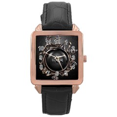 Jesus Rose Gold Leather Watch  by NSGLOBALDESIGNS2