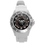 Jesus Round Plastic Sport Watch (L) Front