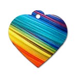 RAINBOW Dog Tag Heart (Two Sides) Back