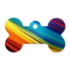 Rainbow Dog Tag Bone (one Side) by NSGLOBALDESIGNS2