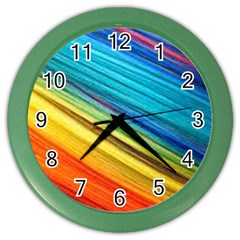 Rainbow Color Wall Clock by NSGLOBALDESIGNS2