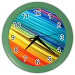 RAINBOW Color Wall Clock Front