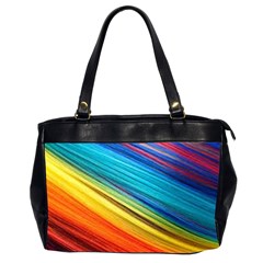 Rainbow Oversize Office Handbag (2 Sides) by NSGLOBALDESIGNS2