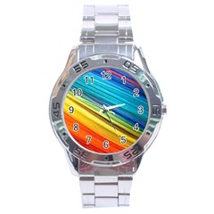 Rainbow Stainless Steel Analogue Watch by NSGLOBALDESIGNS2