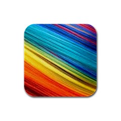 Rainbow Rubber Square Coaster (4 Pack)  by NSGLOBALDESIGNS2