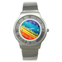 Rainbow Stainless Steel Watch by NSGLOBALDESIGNS2