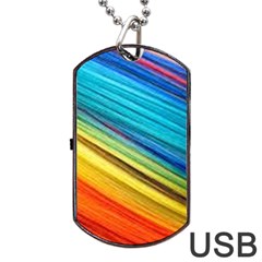 Rainbow Dog Tag Usb Flash (two Sides) by NSGLOBALDESIGNS2