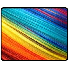 Rainbow Fleece Blanket (medium)  by NSGLOBALDESIGNS2