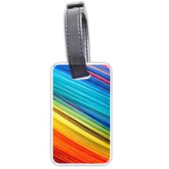 Rainbow Luggage Tags (one Side)  by NSGLOBALDESIGNS2