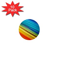 Rainbow 1  Mini Buttons (10 Pack)  by NSGLOBALDESIGNS2