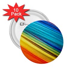 Rainbow 2 25  Buttons (10 Pack) 