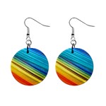 RAINBOW Mini Button Earrings Front