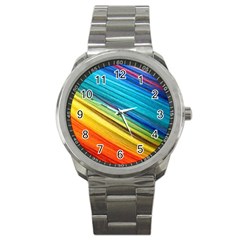 Rainbow Sport Metal Watch by NSGLOBALDESIGNS2