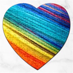 Rainbow Jigsaw Puzzle (heart) by NSGLOBALDESIGNS2