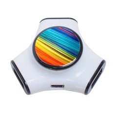 Rainbow 3-port Usb Hub by NSGLOBALDESIGNS2