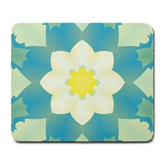 Pattern Flower Abstract Pastel Large Mousepads by Simbadda