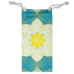 Pattern Flower Abstract Pastel Jewelry Bag by Simbadda