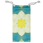 Pattern Flower Abstract Pastel Jewelry Bag Front