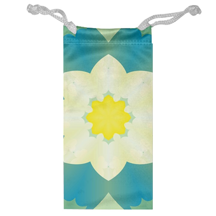 Pattern Flower Abstract Pastel Jewelry Bag