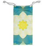 Pattern Flower Abstract Pastel Jewelry Bag Back