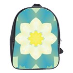 Pattern Flower Abstract Pastel School Bag (Large) Front