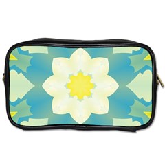 Pattern Flower Abstract Pastel Toiletries Bag (one Side) by Simbadda