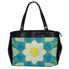 Pattern Flower Abstract Pastel Oversize Office Handbag by Simbadda