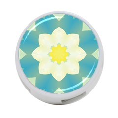 Pattern Flower Abstract Pastel 4-port Usb Hub (one Side) by Simbadda