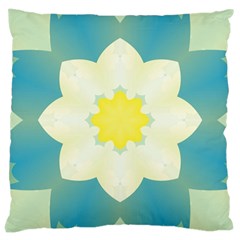 Pattern Flower Abstract Pastel Large Cushion Case (two Sides)