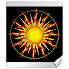 Mandala Sun Graphic Design Canvas 20  X 24 