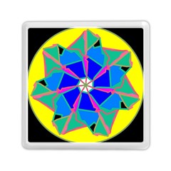 Mandala Wheel Pattern Ornament Memory Card Reader (square) by Simbadda