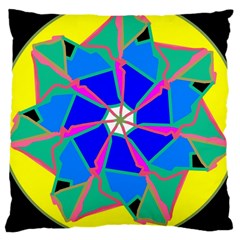 Mandala Wheel Pattern Ornament Large Cushion Case (two Sides)