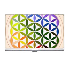 Mandala Rainbow Colorful Reiki Business Card Holder by Simbadda